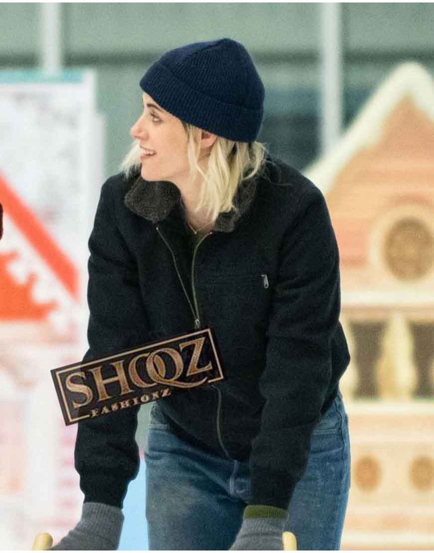 Kristen Stewart Happiest Season Abby Bomber Jacket